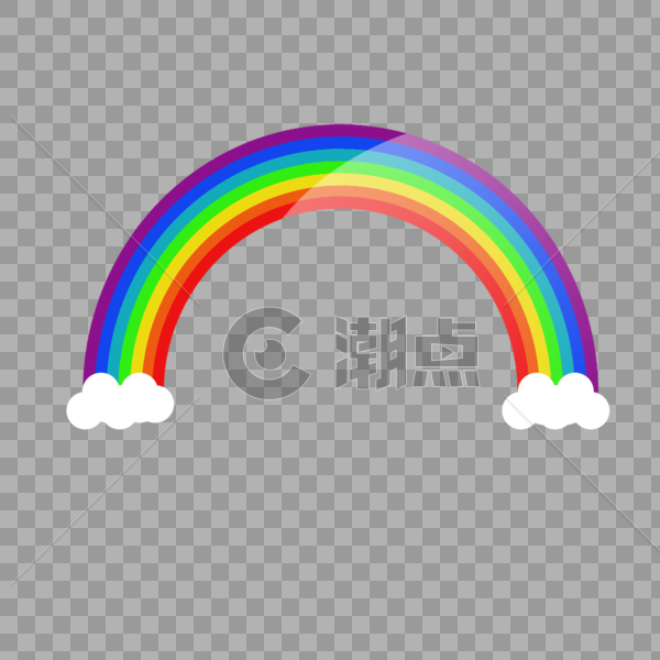 儿童节彩虹元素图片素材免费下载