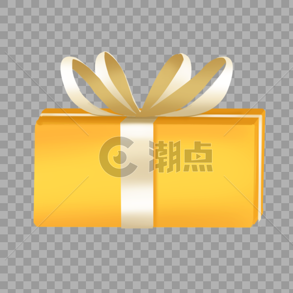 礼物优惠庆典金币礼盒金色黄色红带图片素材免费下载