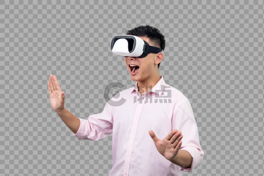 VR虚拟现实使用体验图片素材免费下载