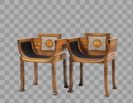 古董欧式椅子组合1图片素材免费下载