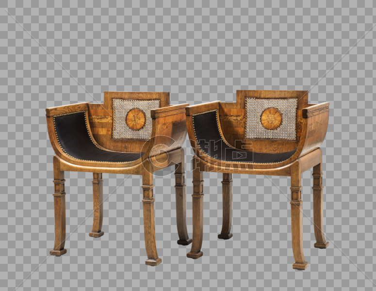 古董欧式椅子组合1图片素材免费下载