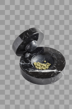 黑色大理石胡椒研磨器图片素材免费下载