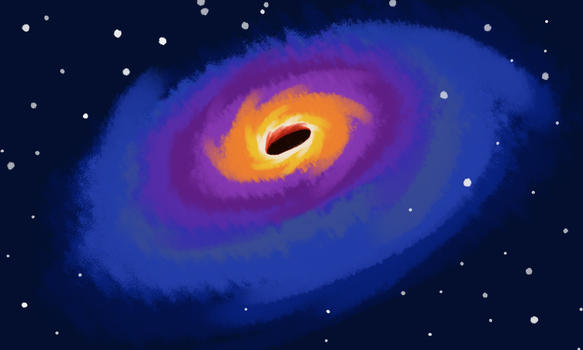 宇宙黑洞插画图片素材免费下载