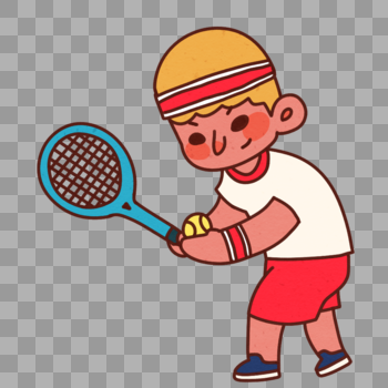 网球男孩图片素材免费下载