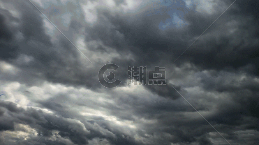 天空中乌云密布GIF图片素材免费下载