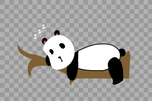 树上睡觉的熊猫图片素材免费下载