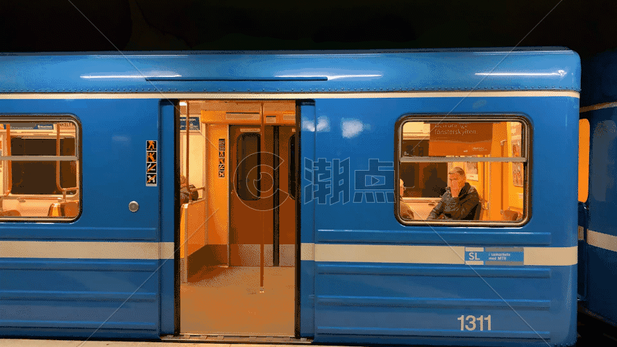 斯德哥尔摩城市艺术地铁GIF图片素材免费下载