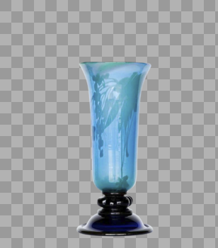 蓝色艺术花瓶图片素材免费下载