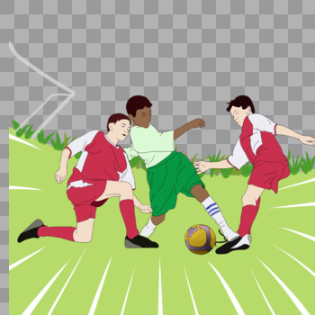 手绘足球比赛图片素材免费下载