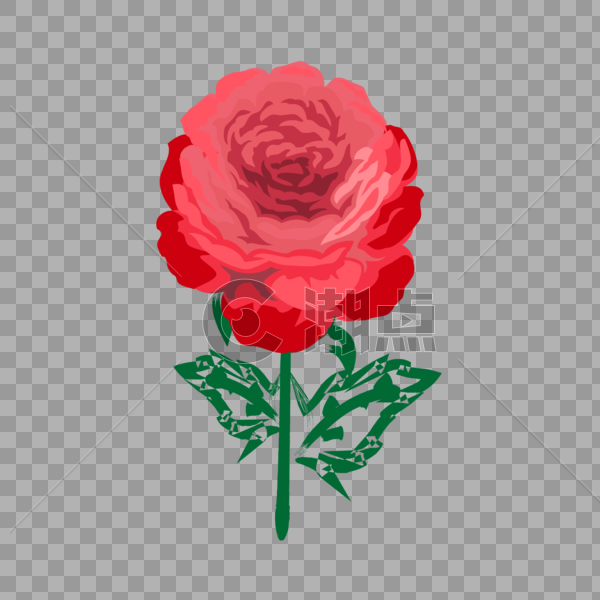 情人节玫瑰花装饰素材图案图片素材免费下载