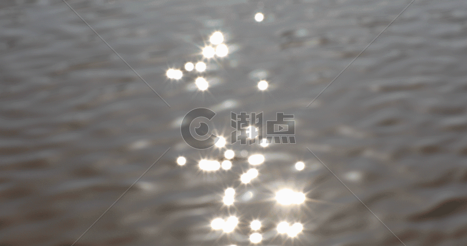 波光粼粼渭河水4K超清原始GIF图片素材免费下载