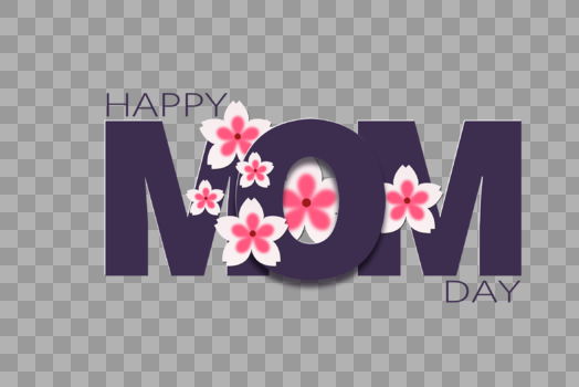 mom母亲节字体图片素材免费下载