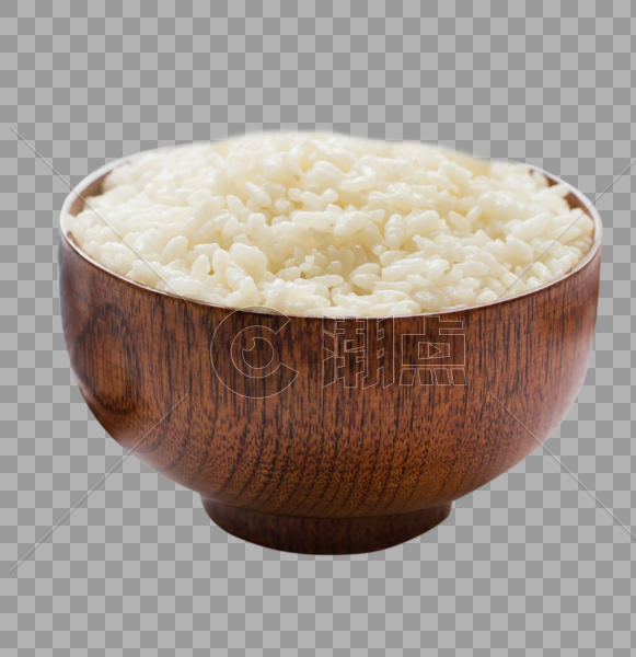 日式风格木质餐具与白米饭图片素材免费下载
