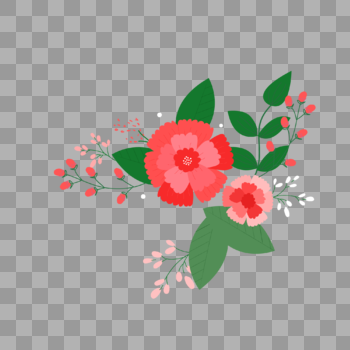粉色花朵矢量素材图片素材免费下载