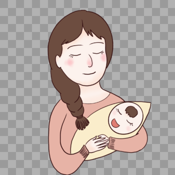 母亲怀中抱着婴儿图片素材免费下载