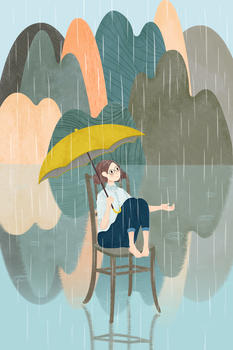 二十四节气谷雨插画图片素材免费下载