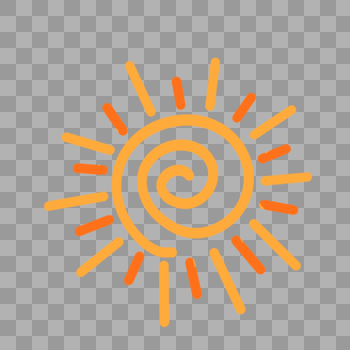 太阳简笔画图片素材免费下载