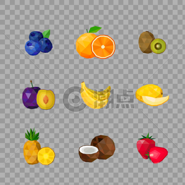 3D水果矢量图片素材免费下载