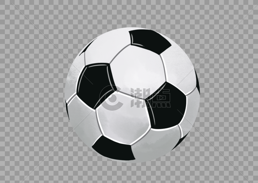 手绘足球图片素材免费下载