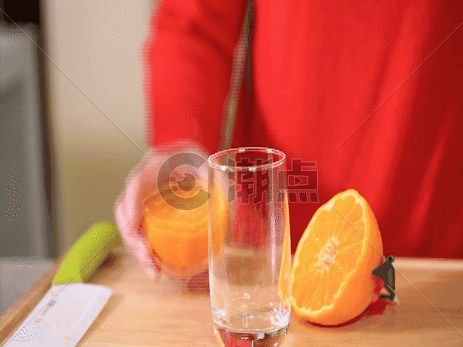 丑橘果汁GIF图片素材免费下载