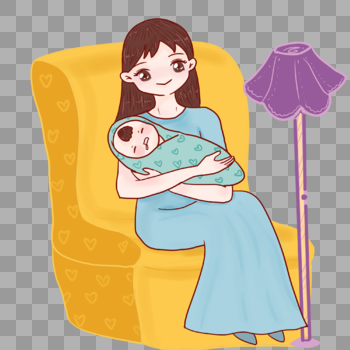 抱着婴儿的母亲图片素材免费下载