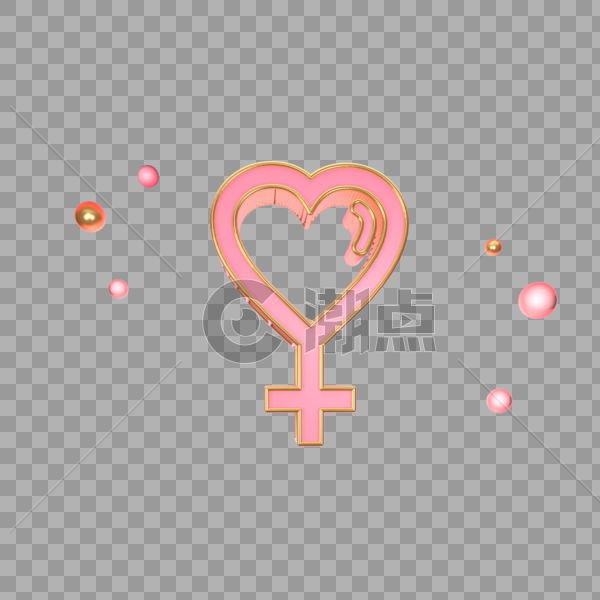粉色爱心加号图标图片素材免费下载