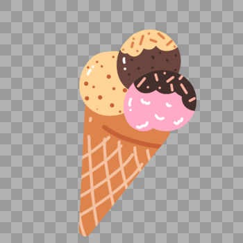 夏日彩色冰淇淋图片素材免费下载