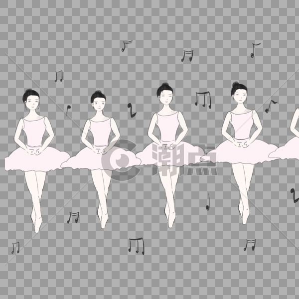 芭蕾女孩的音乐图片素材免费下载