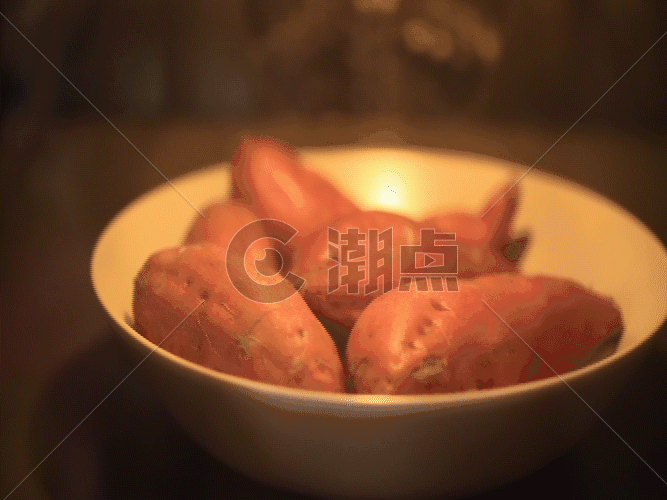 实拍烤红薯GIF图片素材免费下载