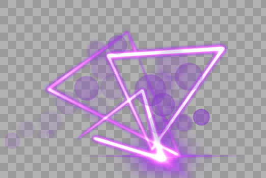 紫色三角线性光效图片素材免费下载
