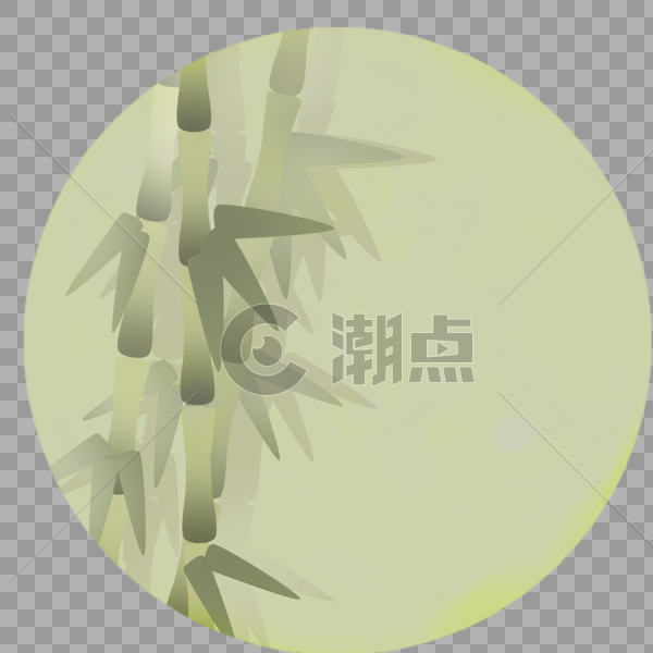 手绘端午节竹子装饰图标图片素材免费下载