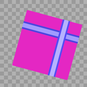 紫色方形礼盒图片素材免费下载