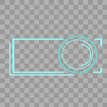 电商节科技风蓝色圆圈长方形简约边框图片素材免费下载