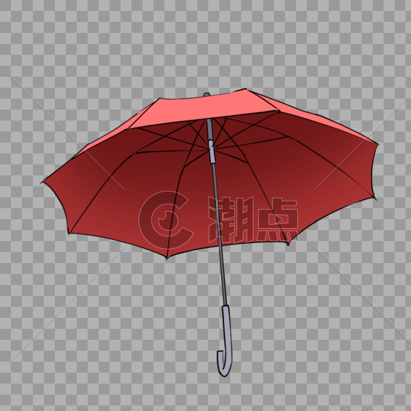 红色雨伞图片素材免费下载