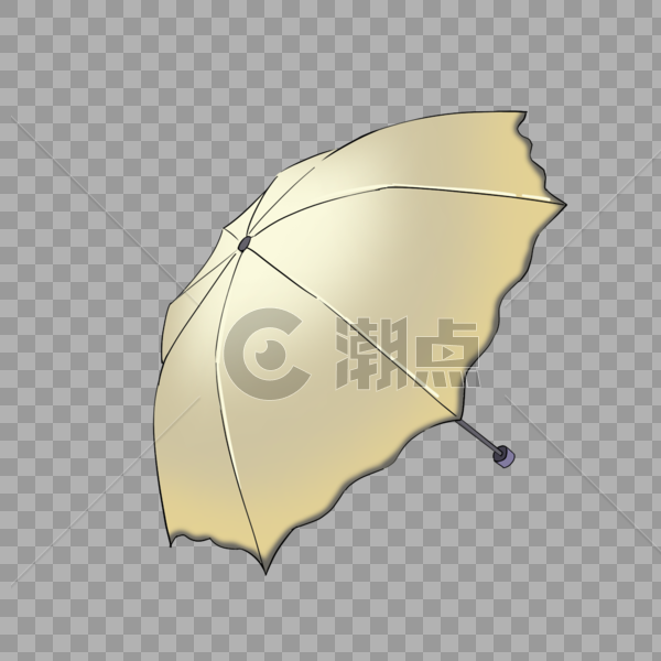 乳白色雨伞图片素材免费下载