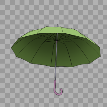 绿色雨伞图片素材免费下载
