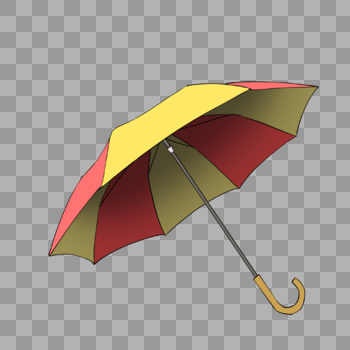 双色雨伞图片素材免费下载