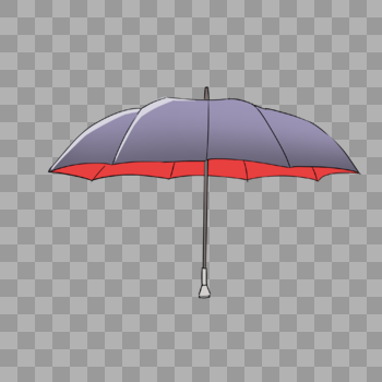 双色短柄雨伞图片素材免费下载