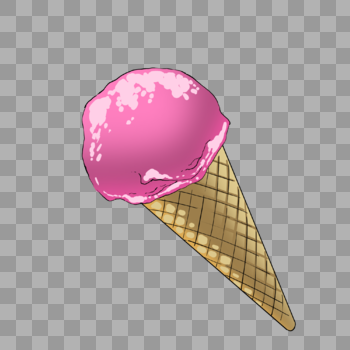 粉色甜筒冰糕图片素材免费下载