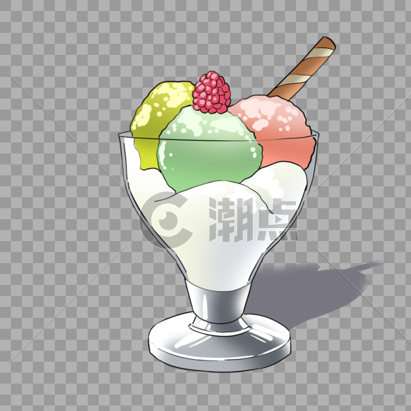 三色水果冰饮图片素材免费下载