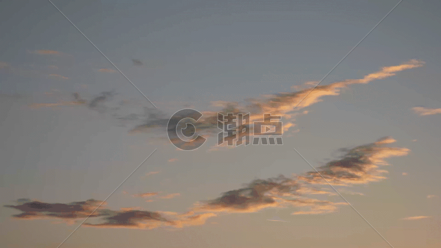 傍晚天空云彩GIF图片素材免费下载