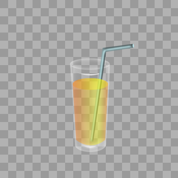 PSD橙汁饮料元素图片素材免费下载