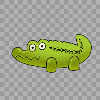 绿色鳄鱼玩具图片素材免费下载