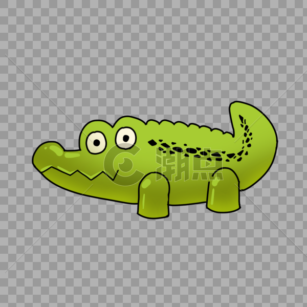 绿色鳄鱼玩具图片素材免费下载