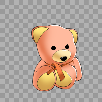粉色小熊玩偶图片素材免费下载