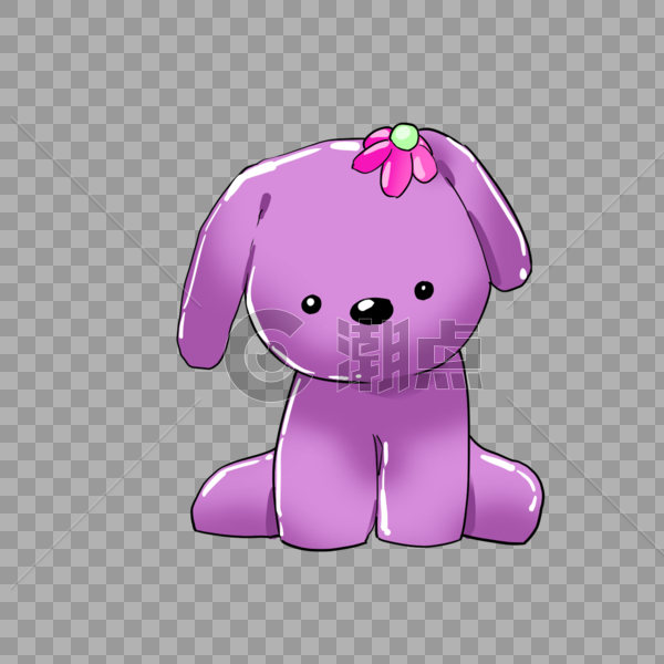 紫色小熊玩偶图片素材免费下载