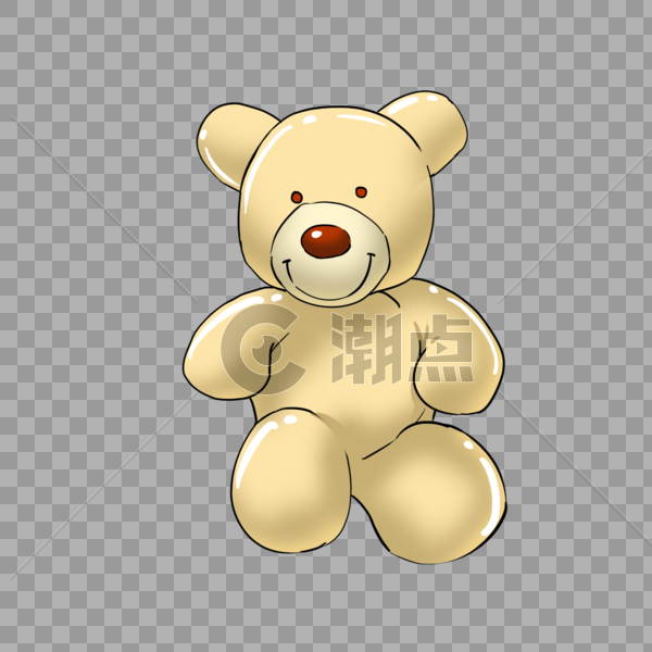 白色娃娃熊玩具图片素材免费下载