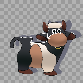 奶牛可爱玩偶图片素材免费下载