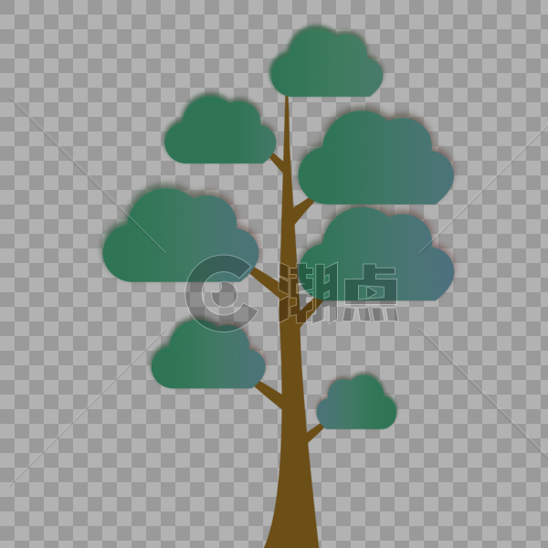 植物树木插画图片素材免费下载