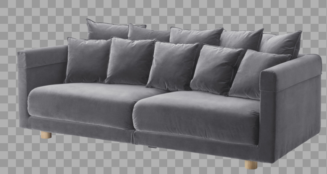 高档灰色沙发图片素材免费下载